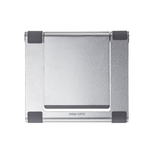 アルミスタンド（タブレット用・折りたたみ可能・持ちはこび・シルバー）PDA-STN35S