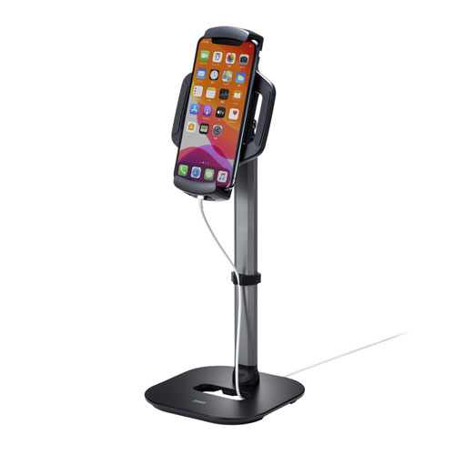 タブレット用スタンド（伸縮・高さ角度調節可能・テレワーク・オンライン会議・オンライン授業）