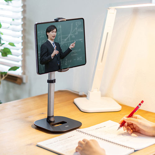 アームスタンド（スマートフォン用・伸縮・高さ調節タイプ・高さ0～158㎜・角度調節）