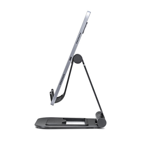 タブレット用アルミスタンド（角度・高さ調整タイプ）PDA-STN52BK