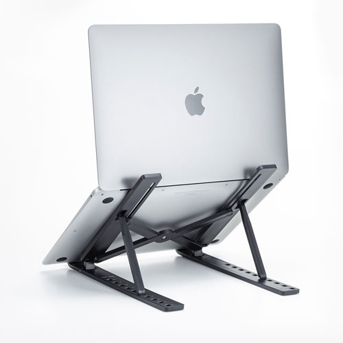 ノートパソコン用モバイルスタンド（角度調整・折りたたみタイプ）