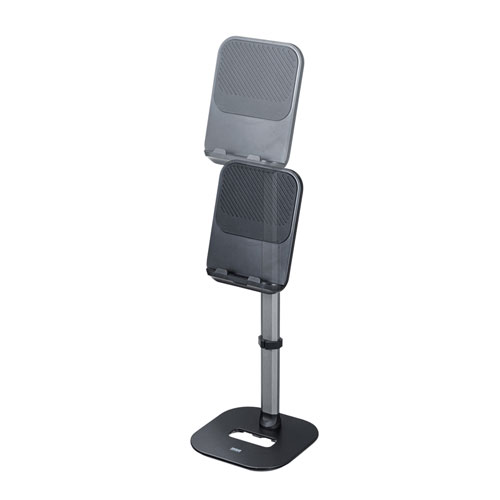 タブレット用伸縮アームスタンド（置き型・高さ調節タイプ） PDA-STN59BK サンワサプライ