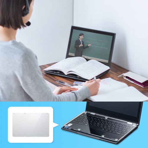 アクリル製ノートPCキーボード用カバーテーブル（Chromebook 11.6型用）PDA-STN64CL