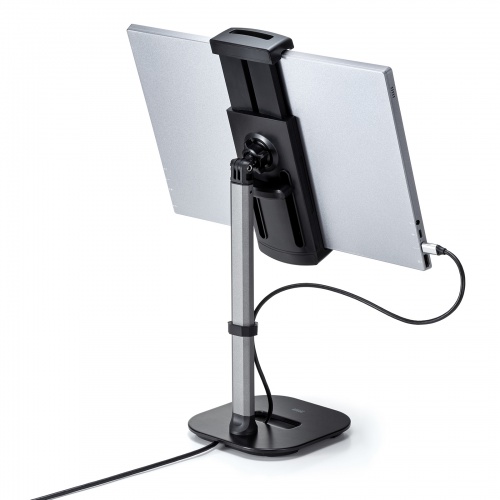 モバイルモニター用伸縮アームスタンド（高さ調節タイプ・15.8インチ対応）PDA-STN69BK