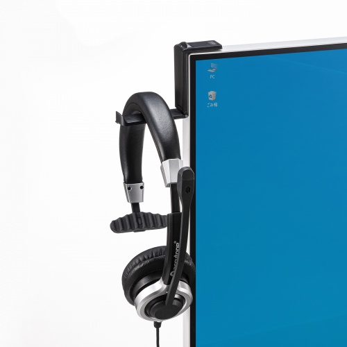 粘着テープ式 マルチフック（モニター横・デスク・キャビネット・テレビスタンドなどに固定）