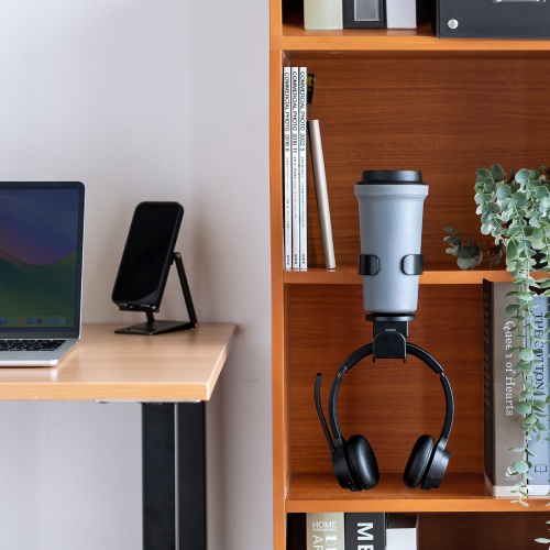 ヘッドホンホルダー（クランプ式・ドリンクホルダー・カップホルダー・机・PCデスク） PDA-STN71BK サンワサプライ