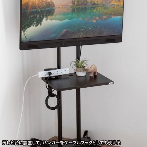 タップホルダー付きバッグハンガー（クランプ式・ヘッドホンホルダー・カバン置き・金属製フック）