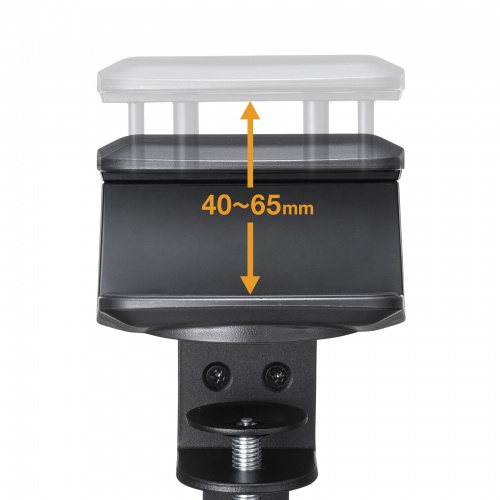 タップホルダー付きバッグハンガー（クランプ式・ヘッドホンホルダー・カバン置き・金属製フック）