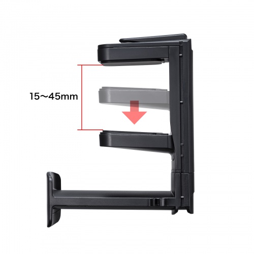 マグネットホルダー付きヘッドホンフック（クランプ固定式・クランプホルダー・ケーブルフック付き・ヘッドホンハンガー・ヘッドホンスタンド・360°回転・ヘッドホン2台対応・机・PCデスク）