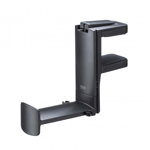 マグネットホルダー付きヘッドホンフック（クランプ固定式・クランプホルダー・ケーブルフック付き・ヘッドホンハンガー・ヘッドホンスタンド・360°回転・ヘッドホン2台対応・机・PCデスク）