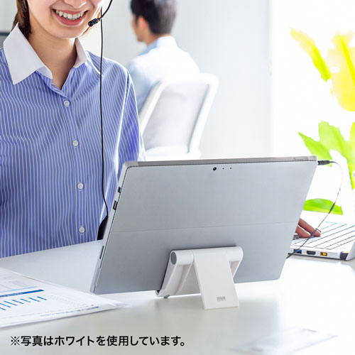 iPadスタンド（折りたたみ式・ブラック）（New iPad 対応製品） サンワサプライ