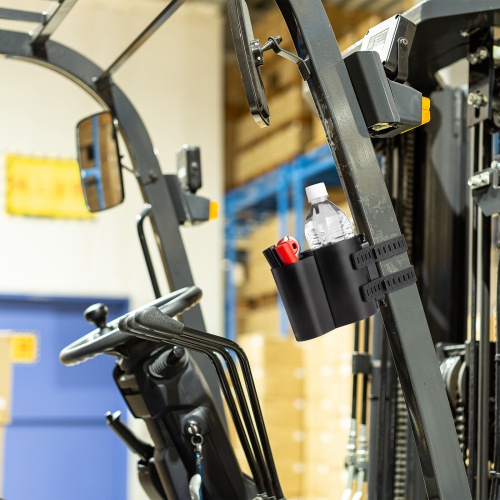 産業用ドリンクホルダー（小物ホルダー・シリコンラバー巻き付け固定・カップホルダー・フォークリフト・特殊車両）