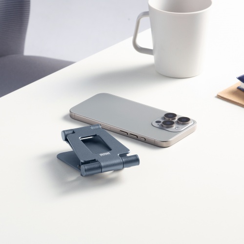 スマホスタンド（折りたたみ式・アルミ製・無段階・角度調整・2関節・スマートフォンスタンド）