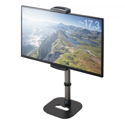 モバイルモニタースタンド（据え置き・17.3インチ・16インチ・15.8インチ・15.6インチ・360°回転・伸縮アーム・モバイルディスプレイ・iPad・タブレット）