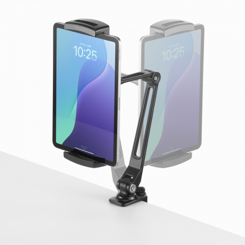 モバイルモニタースタンド（クランプ・17.3インチ・16インチ・15.8インチ・15.6インチ・360°回転・3関節アーム・高さ/角度調整・モバイルディスプレイ・iPad・タブレット）
