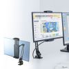 モバイルモニタースタンド（クランプ・17.3インチ・16インチ・15.8インチ・15.6インチ・360°回転・3関節アーム・高さ/角度調整・モバイルディスプレイ・iPad・タブレット）