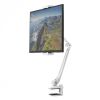 モバイルモニタースタンド（クランプ式・17.3インチ・15.8インチ・15.6インチ・360度回転・伸縮アーム・モバイルディスプレイ・iPad・タブレット・ホワイト）