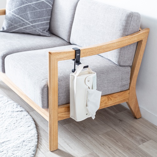 折りたたみ式バッグハンガー（クランプ固定・金属製ハンガー・ヘッドホンホルダー・ヘッドホンスタンド・ヘッドホンフック・机・PCデスク）