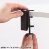 折りたたみ式バッグハンガー（クランプ固定・金属製ハンガー・ヘッドホンホルダー・ヘッドホンスタンド・ヘッドホンフック・机・PCデスク）