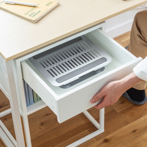 タブレットスタンド（回転・折りたたみ・アルミ製・無段階・角度調整・2関節・スマートフォンスタンド・Switch・シルバー）