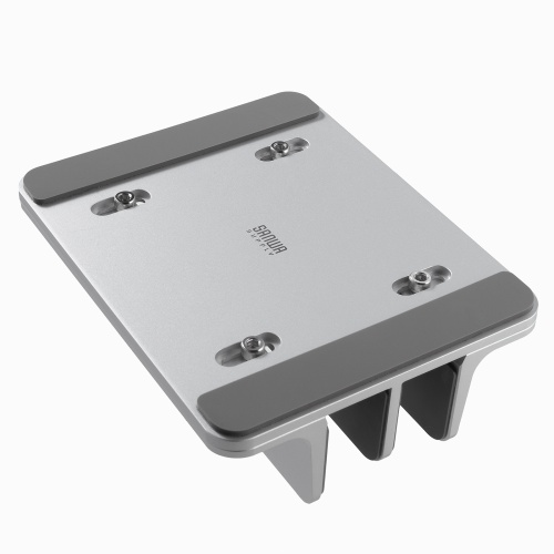 ノートパソコンスタンド（アルミ・縦置き・2台用・シルバー・タブレット・ペンタブレット）