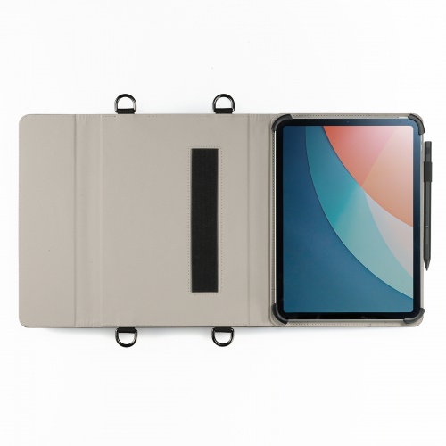タブレットケース（手帳型・9～11インチ・汎用ケース・ショルダーベルト・ハンドベルト・タッチペン対応・スタンド機能付き）