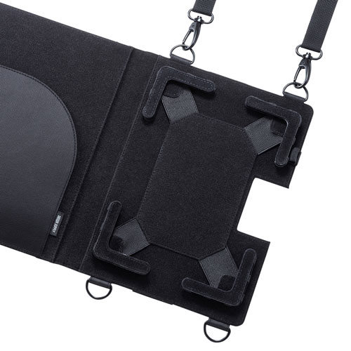 10.1型タブレットPCケース（汎用・ショルダーベルトつき・ハンドベルトつき・背面カメラ対応）