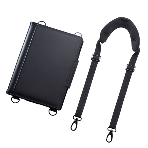 10.1型タブレットPCケース（汎用・ショルダーベルトつき・ハンドベルトつき・背面カメラ対応）