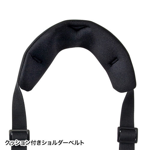 タブレットケース（10.1型まで対応・スタンドタイプ・ショルダーベルト付き・ブラック） PDA-TAB4ST サンワサプライ