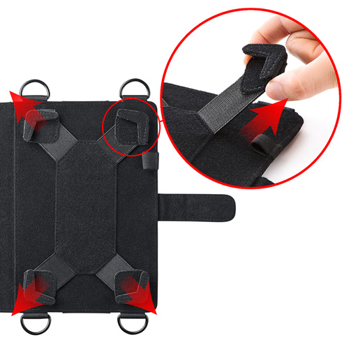 ショルダーベルト付き7～8型タブレットケース iPad mini4・iPad mini3対応