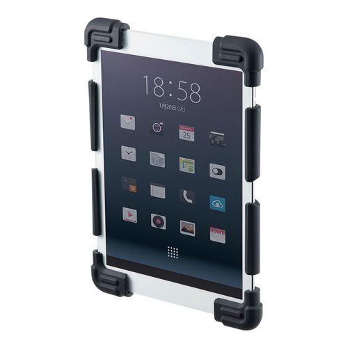 耐衝撃シリコンケース（タブレット・8.9～11.6インチ・ブラック） PDA-TABH4BK サンワサプライ