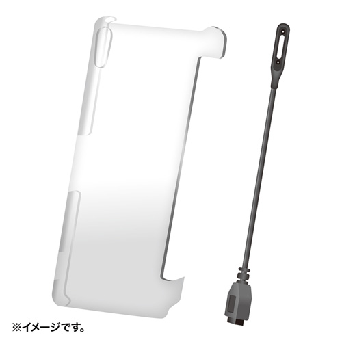 【訳あり 在庫処分】Xperia Z2 クリアハードケース（SO-03F対応・マグネット充電端子変換アダプター付き）