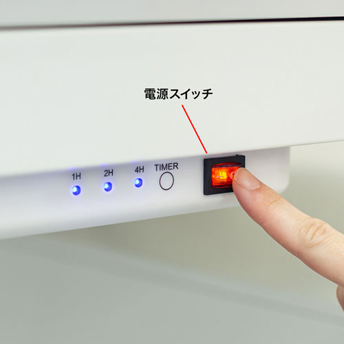 デスクパネルヒーター（マグネット・ホワイト・机下） PH-DESK1W