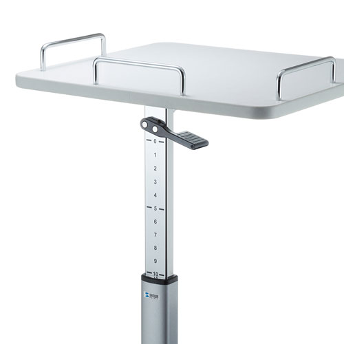 プロジェクター台（昇降可能・キャスターつき・短焦点・壁・ホワイト）