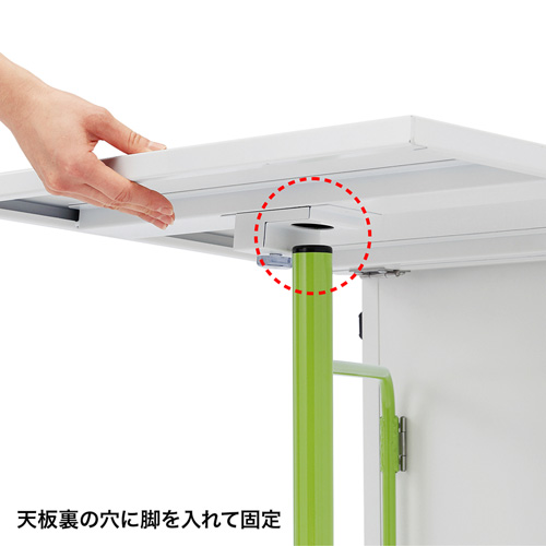 プロジェクター台(天板拡張機能付き・W654×D412×H720mm) PR-11 サンワサプライ【代引き不可商品】