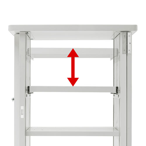 プロジェクター台(鍵付き・スライド棚・大型キャスター)