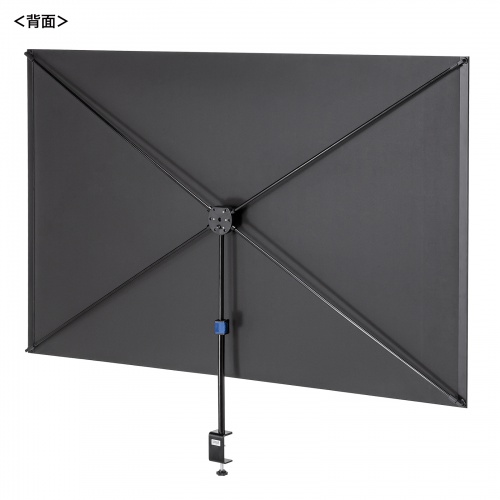 プロジェクター スクリーン（80インチ・クランプ・4K対応・コンパクト・折りたたみ・モバイル・収納バッグ付）