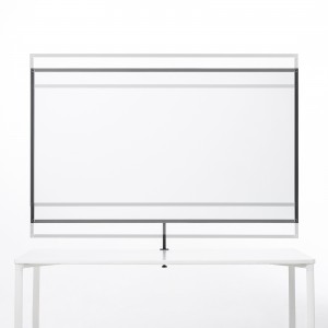 プロジェクター スクリーン（80インチ・クランプ・4K対応・コンパクト・折りたたみ・モバイル・収納バッグ付）