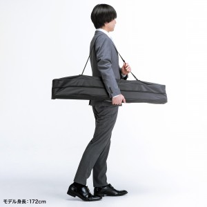 プロジェクター スクリーン（80インチ・クランプ・4K対応・コンパクト・折りたたみ・モバイル・収納バッグ付）