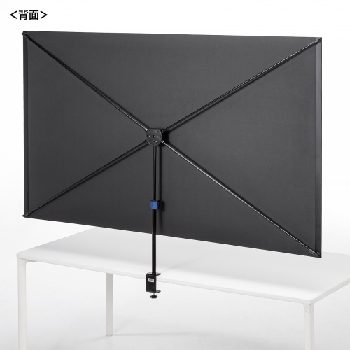 プロジェクター スクリーン（80インチ・クランプ・4K対応・コンパクト・折りたたみ・モバイル・収納バッグ付）