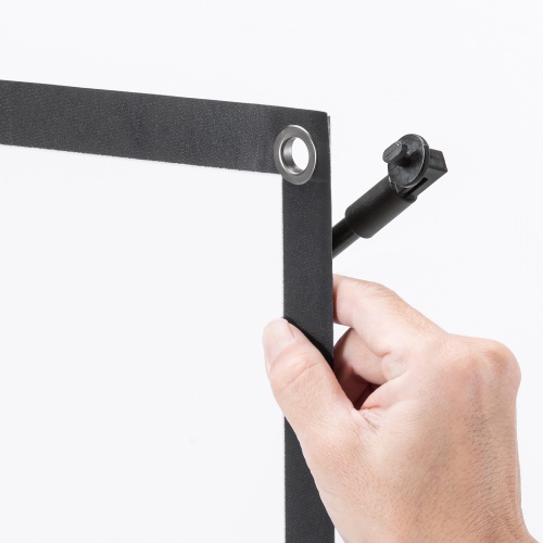 プロジェクター スクリーン（80インチ・クランプ・4K対応・コンパクト・折りたたみ・モバイル・収納バッグ付）