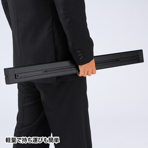 プロジェクタースクリーン 30インチ（自立式・ロール式・机上・収納・モバイル・持ち運び・4：3・おすすめ）PRS-K30K サンワサプライ