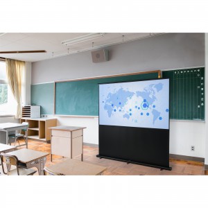 プロジェクタースクリーン 100インチ 自立 16:9 4K 床置き