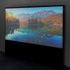 プロジェクタースクリーン（120インチ・16：9・床置き式・ポータブル・収納付・4K・フルHD・大型・会議室・セミナー）