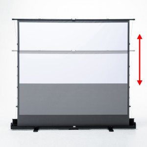 プロジェクタースクリーン（80インチ・自立式・超短焦点対応・床置き・パンタグラフ・16:9）