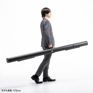 プロジェクタースクリーン（80インチ・自立式・超短焦点対応・床置き・パンタグラフ・16:9）