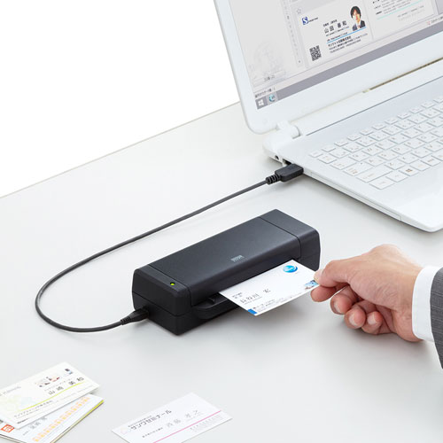 名刺スキャナ(両面スキャン・データ化・USB給電)PSC-15UB