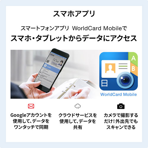 名刺スキャナ(両面スキャン・データ化・USB給電)PSC-15UB