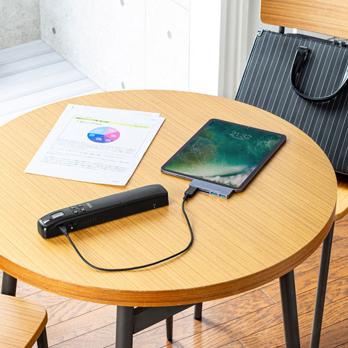 ポータブルハンディスキャナ（1200dpi対応・microSD保存・電池式）