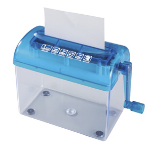 シュレッダー (ハンドシュレッダー・ストレートカット・手動式・卓上・パーソナル） PSD-12 サンワサプライ